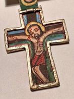 Reis-icoon - Zilveren Liga - Een diptiek in kruisvorm., Antiek en Kunst