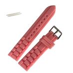 Fako - Horlogebandje - Siliconen - 20mm - Lichtroze, Verzenden