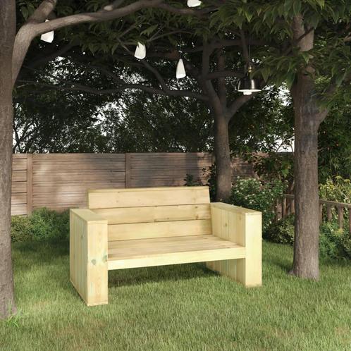 vidaXL Tuinbank 139 cm geïmpregneerd grenenhout, Tuin en Terras, Tuinsets en Loungesets, Nieuw, Verzenden