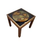 In the style of Maison Jansen - Bijzettafel - Hout, Kristal,, Nieuw