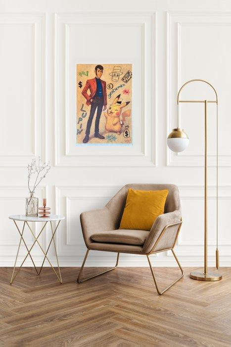 Maria Cuomo - 1/1 Pikachu x Lupin – Free Spirit Tribute Art, Games en Spelcomputers, Spelcomputers | Overige Accessoires