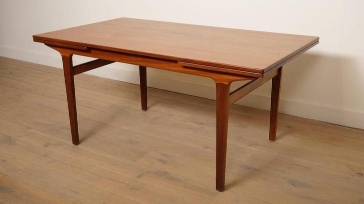 Vintage eettafel | teak | Uitschuifbaar |, Maison & Meubles, Tables | Tables à manger, Enlèvement ou Envoi