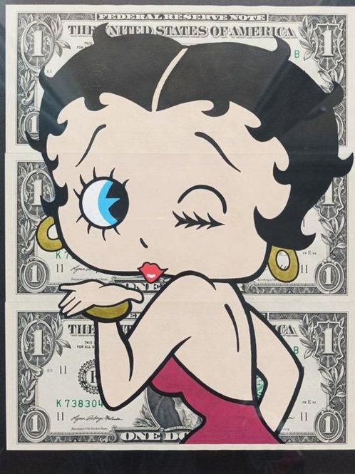 PSiKO - Betty Boop Kiss, Antiek en Kunst, Kunst | Schilderijen | Modern