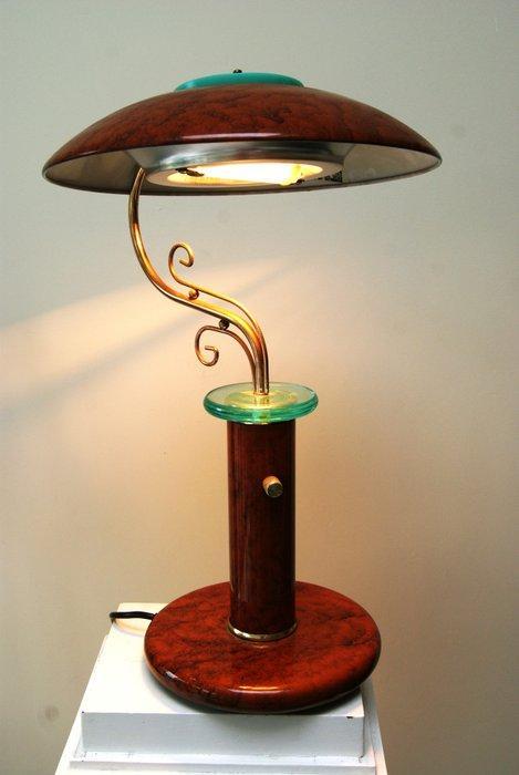 Bankierslamp - Metaal - Postmoderne bankierslamp, Antiek en Kunst, Curiosa en Brocante