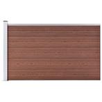 vidaXL Schutting 175x105 cm HKC bruin, Verzenden, Nieuw