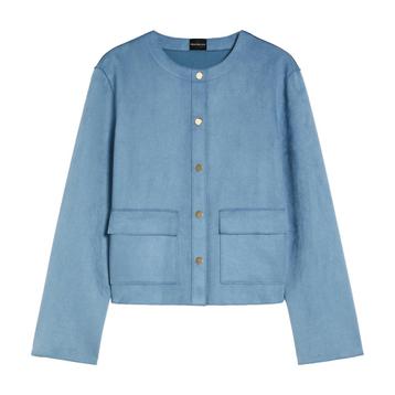 Pennyblack • blauw jasje suèdelook • 36 (IT42) beschikbaar voor biedingen