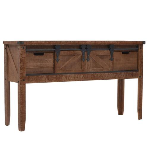 vidaXL Table console Bois massif de sapin 131 x 35,5  x, Maison & Meubles, Tables | Tables de salon, Neuf, Envoi