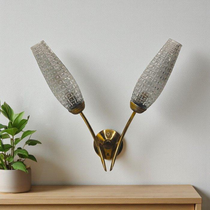 Wandkandelaar - Verguld messing, Antiek en Kunst, Kunst | Designobjecten