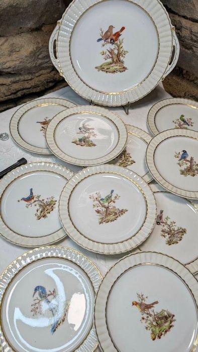 Bernardaud & Co. Limoges - Dessertservies (13) - Porselein -, Antiquités & Art, Antiquités | Meubles | Tables