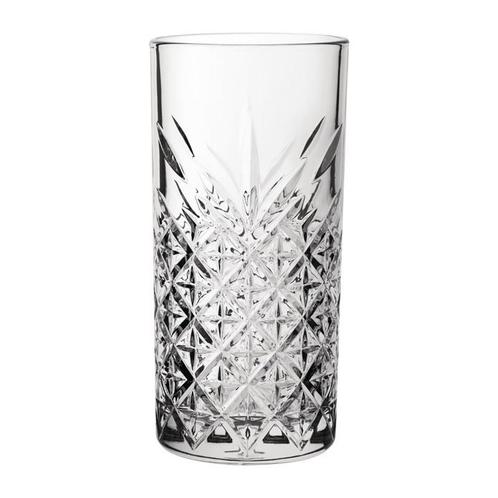 Longdrinkglazen | TIMELESS VINTAGE | Glas | 45cl | 12 Stuks, Zakelijke goederen, Horeca | Keukenapparatuur, Nieuw in verpakking