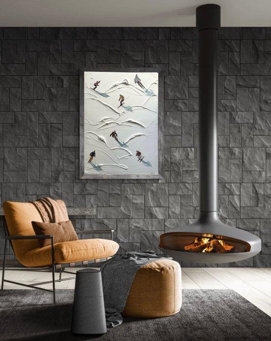 Taty Ur - Ski lovers(series), Antiek en Kunst, Kunst | Schilderijen | Modern