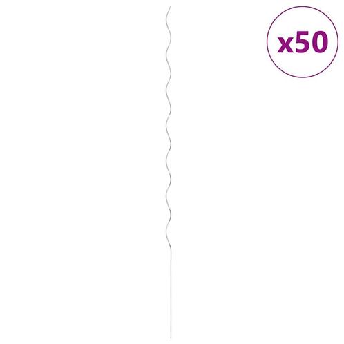vidaXL Plantenstok spiraal 170 cm gegalvaniseerd staal 50 st, Tuin en Terras, Bloembakken en Plantenbakken, Nieuw, Verzenden