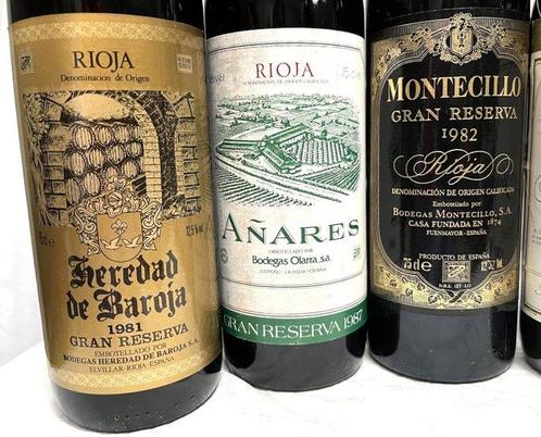 1981 H. de Baroja, 1987 Añares, 1982 Montecillo, 1970, Verzamelen, Wijnen