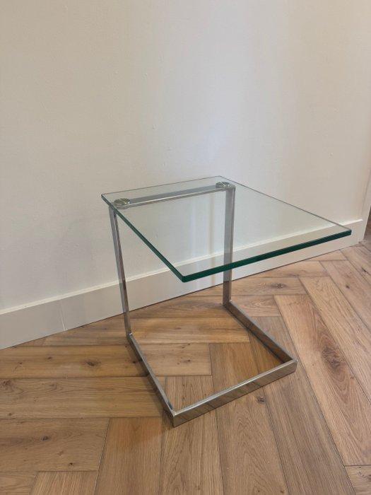 Gebra - Bijzettafel - Glas, Metaal, Verchroomd, Antiek en Kunst, Antiek | Meubels | Stoelen en Sofa's