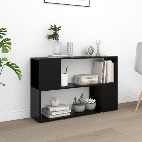 vidaXL Boekenkast 100x24x63 cm bewerkt hout zwart, Huis en Inrichting, Kasten | Boekenkasten, Nieuw, Verzenden