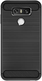LG G6 Carbon Fiber Style TPU Case Zwart, Verzenden