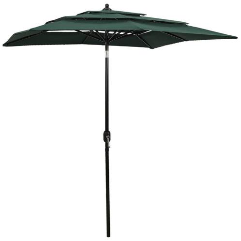 Parasol Groen | OP = OP | Bescherming tegen de zon!, Tuin en Terras, Parasols, 2 tot 3 meter, Kantelbaar, Nieuw, Stokparasol, Verzenden