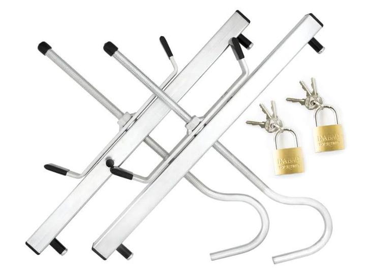 Complete ladderklem set met hangslot - veilig en gemakkel..., Doe-het-zelf en Bouw, Ladders en Trappen, Minder dan 2 meter, Opvouwbaar of Inschuifbaar