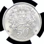 Portugal. Republic. 50 centavos 1928 - NGC - MS 63 - Escassa