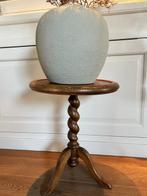 Bijzettafel - Massief eken wijn/bijzettafel hand gedraaide