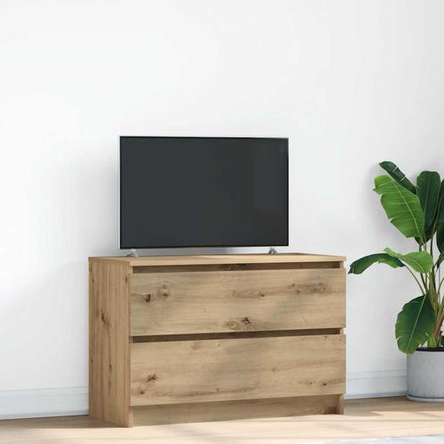 vidaXL Tv-meubel ambachtelijk 80x35x54cm spaanplaat grijs, Huis en Inrichting, Kasten |Televisiemeubels, Nieuw, Verzenden
