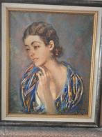 Italiaanse school (XX) - Retrato de mujer, Antiek en Kunst