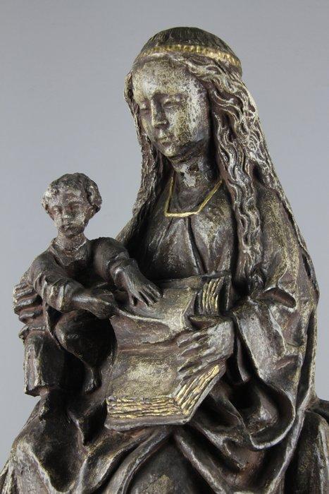 Beeldje - Sedes Sapientiae - 46cm - Gips, Antiek en Kunst, Antiek | Boeken en Manuscripten