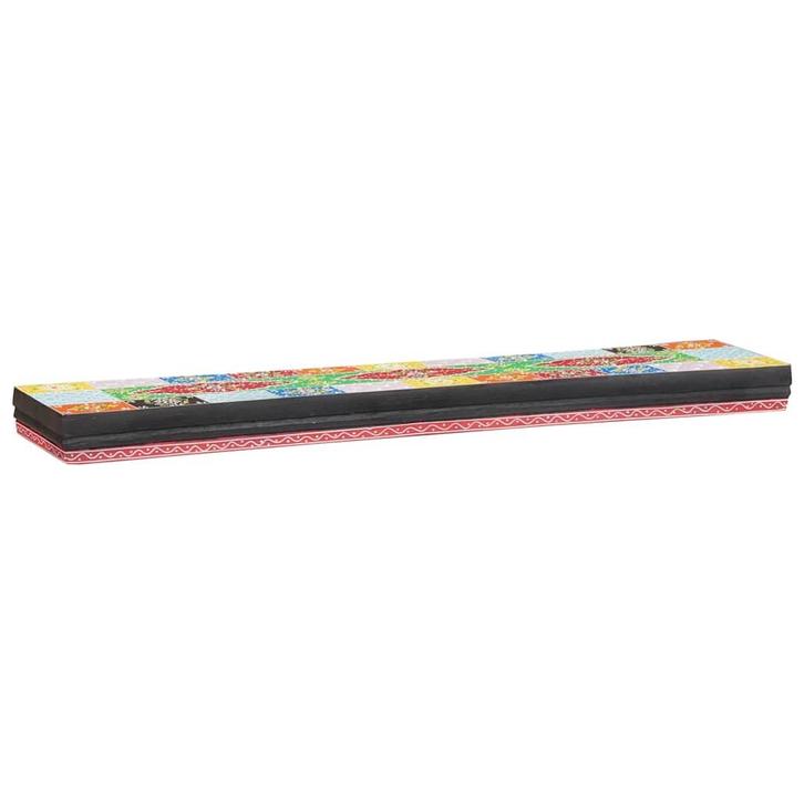 vidaXL Wandplanken Multikleur 100 x 20 x 6 cm Massief Mango, Huis en Inrichting, Kasten | Wandmeubels, Nieuw, Verzenden