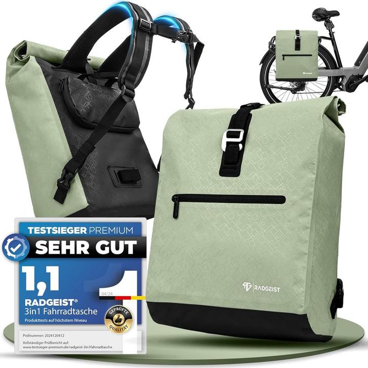 2dekans | RADGEIST fietstas voor bagagedrager I fietstas &, Fietsen en Brommers, Fietsaccessoires | Fietstassen, Ophalen of Verzenden