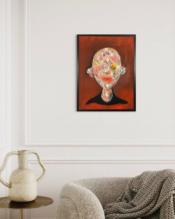 Ahmad Mallah - Agony, Antiek en Kunst, Kunst | Schilderijen | Modern