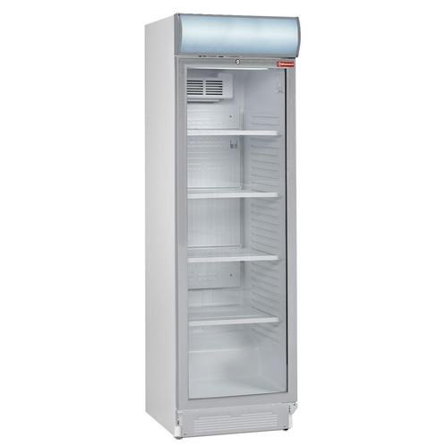 Geventileerde positieve T° vitrine 380 lit., met lichtbak, Zakelijke goederen, Horeca | Keukenapparatuur, Koelen en Vriezen, Verzenden