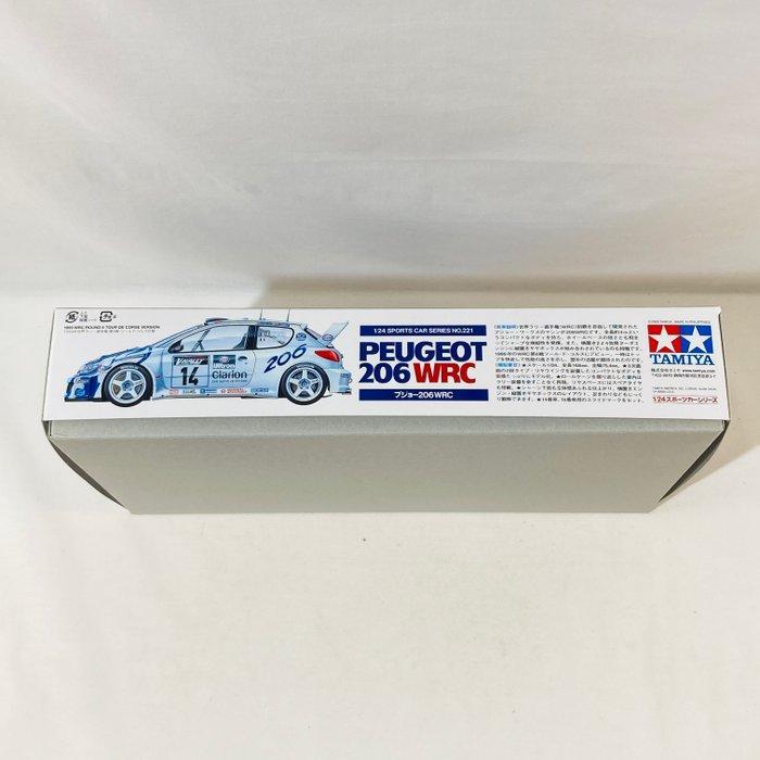 Tamiya 1:24 - Modelbouwdoos - Peugeot 206 WRC - 24221, Hobby en Vrije tijd, Modelauto's | 1:5 tot 1:12