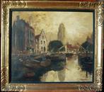 Gustave Flasschoen (1868-1940) - Canal dans une Ville du