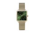 Cluse La Tétragone Mesh Green, Gold Colour, Verzenden, Nieuw