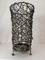 Porte-parapluies - Fer forgé, osier