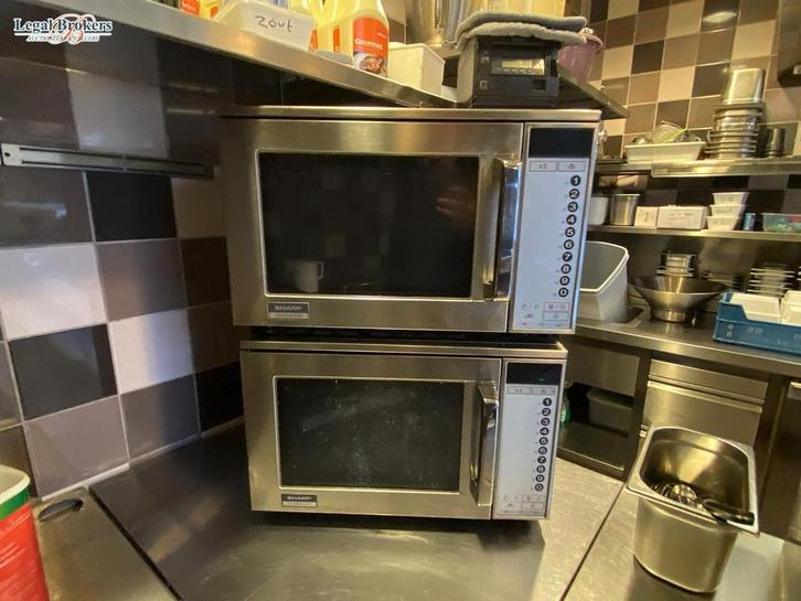 2x SHARP RVS Microgolfoven, Zakelijke goederen, Horeca | Keukenapparatuur, Overige typen, Ophalen of Verzenden