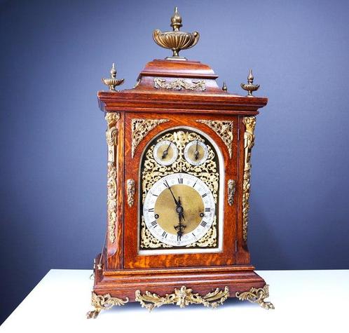 Pendule - Winterhalde & Hofmeier - Antiek - Eik - 1900-1910, Antiek en Kunst, Antiek | Klokken