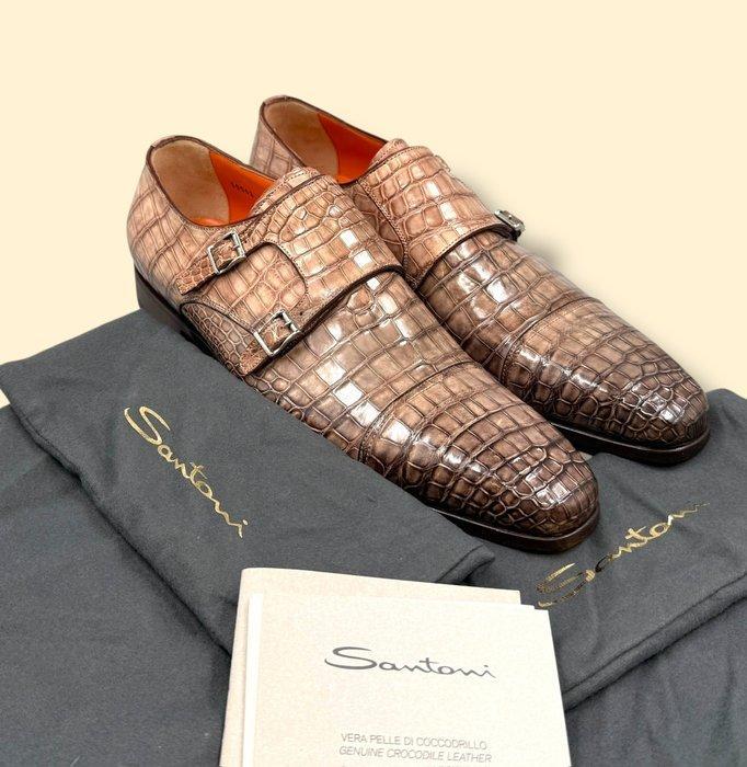 Santoni UK8.5-Doublemonk Twotone - Loafers - Maat: EU 43.5 -, Kleding | Heren, Schoenen