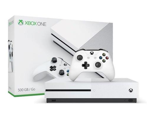 Xbox One S 500GB Wit + S Controller in Doos, Games en Spelcomputers, Spelcomputers | Xbox One, Zo goed als nieuw, Ophalen of Verzenden