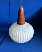 Massive - Lampe - Bois, Verre - Boule en verre blanche et