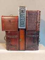 Kist (6) - Houten Kist - Koffer - 6 Stuks - Hout, Metaal, Antiek en Kunst