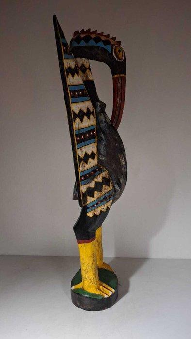 Masker 102 cm - Senufo - Mali (Zonder Minimumprijs), Antiek en Kunst, Kunst | Niet-Westerse kunst