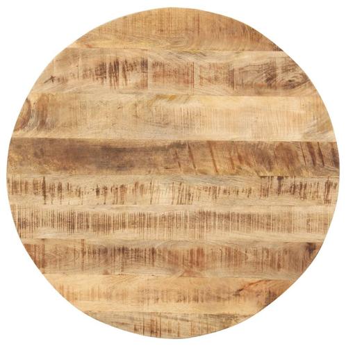 vidaXL Tafelblad rond 15-16 mm 60 cm massief mangohout, Huis en Inrichting, Tafelonderdelen, Nieuw, Verzenden