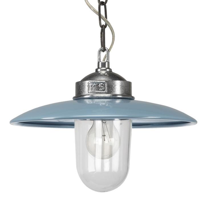 Retro  vintage Solingen Retro Blauw Binnenverlichting, Huis en Inrichting, Lampen | Hanglampen, 75 cm of meer, Nieuw, Metaal, Overige materialen