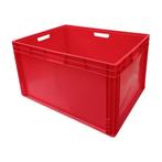 Kunststof Stapelbak 80x60x44cm PP Rood Gebruikt, Ophalen of Verzenden, Nieuw