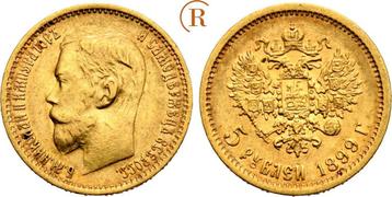 5 Rubel goud 1899 Russland: Nikolaus Ii, 1894-1917: goud beschikbaar voor biedingen