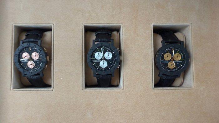Bvlgari - Carbone Limited Edition Trilogy SYDNEY, ST.BARTH, Handtassen en Accessoires, Horloges | Heren