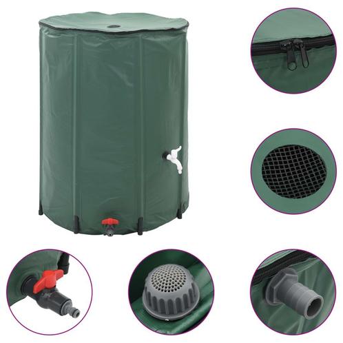 vidaXL Regenton inklapbaar met tap 1350 L, Tuin en Terras, Overige Tuin en Terras, Nieuw, Verzenden