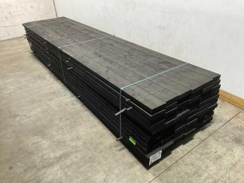 Veiling - 20x Vuren balk geschaafd zwart geïmpregneerd 400x, Doe-het-zelf en Bouw, Hout en Planken, Nieuw