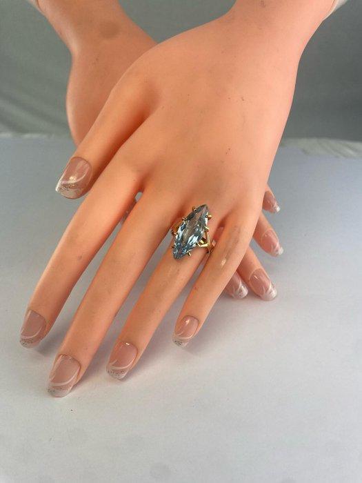 Ring - 18 karaat Geel goud - 0.00ct. tw. Synthetische, Bijoux, Sacs & Beauté, Bagues